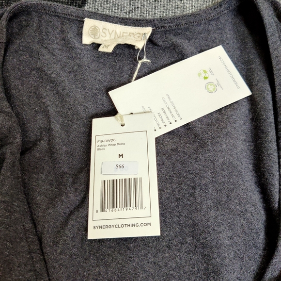 Synergy Organic Clothing Cotton Faux Wrap Dress - Small - Picture 6 of 7